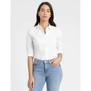 Banana Republic Women's Riley Tailored Shirt / Size 0 / White